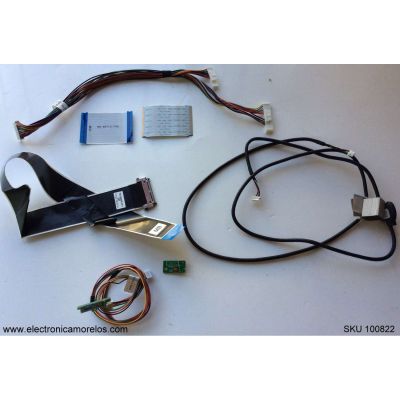 KIT DE CABLES PARA TV / VIZIO / 69.65T10.F02 / 750.00W0R.0011 / 75500W040001 / 14621-SA / 7550QW0200Q1 / 14506-1 / MODELO E65X-C2